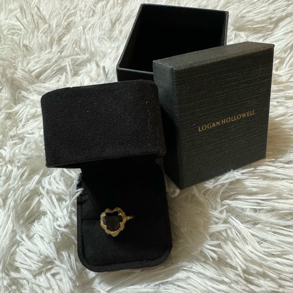 LOGAN HOLLOWELL ONE OF A KIND QUEEN RING ONYX HEART - Picture 5 of 13